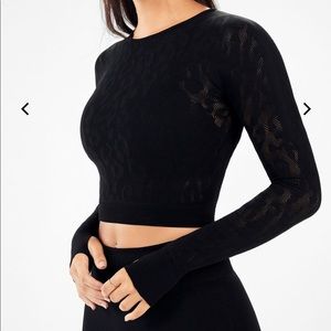 Valeria SculptKnit Long-Sleeve Top